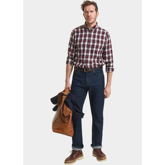 Gant Casual hemd lange mouw reg windblown flannel check sh 3250242/623 203261 large