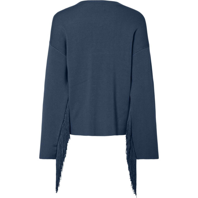 Y.A.S Yasfringa ls o-neck knit pullover s. sargasso sea 26033757-304068 large