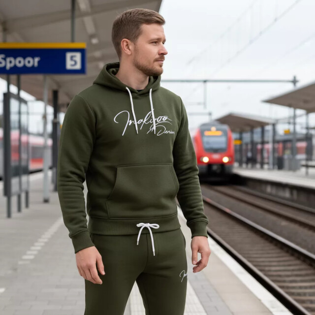 Indigo Denim Denim joggingpak heren kaki ID060-1 large