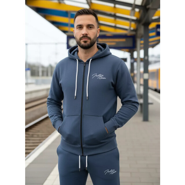 Indigo Denim Denim joggingpak heren navy airforce rits ID058-1-1 large