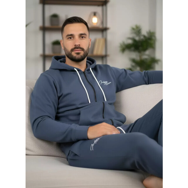 Indigo Denim Denim joggingpak heren navy airforce rits ID058-1-1 large