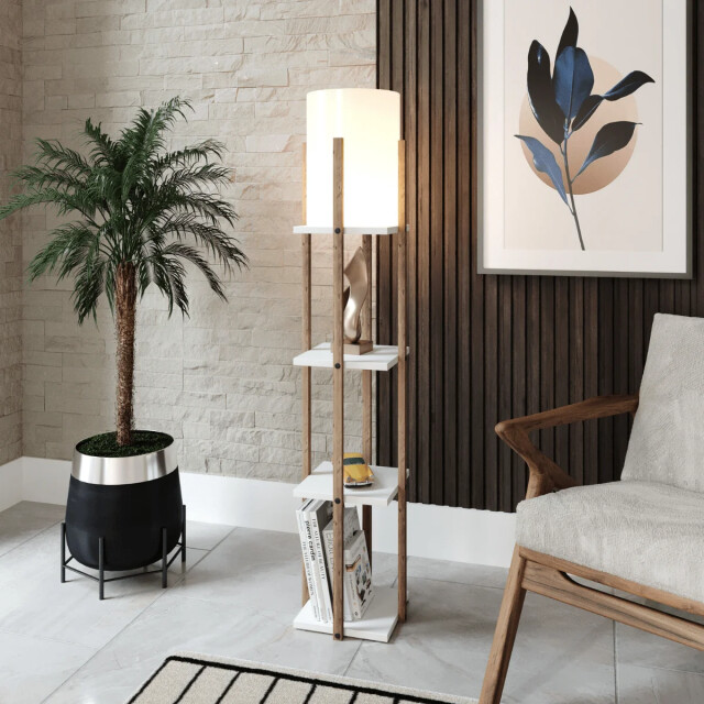 CaliCosy Lamp met 3 vierkante planken h135 cm nora 3042259 large