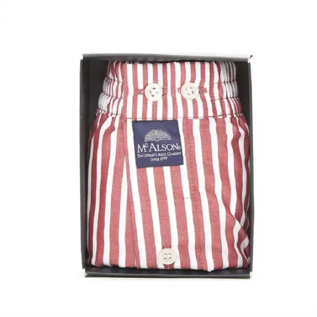 Mc Alson Striped burgundy M0232 large