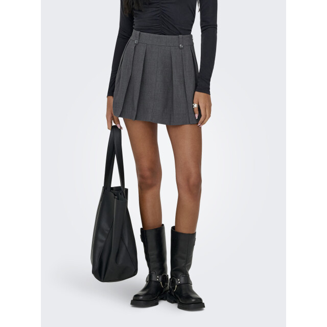 Only onlregina life hw pleat mel skirt t 152185 dark grey melange 06411.970.0003 large