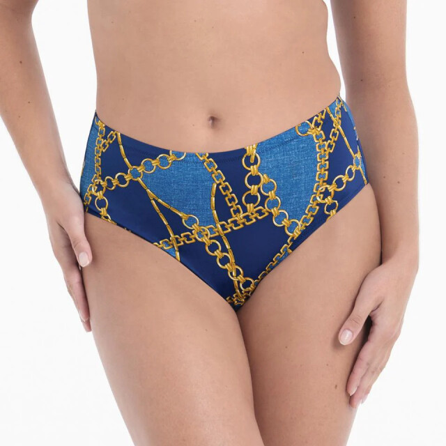 Rosa Faia Sea chains bikini slip 8795-0 312 blue denim 10285495484757 large