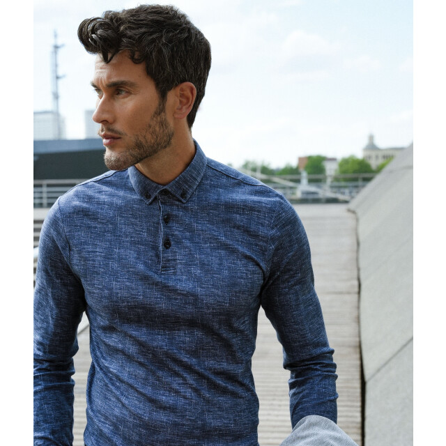 Blue Industry Casual polokraag overhemd | 2802.31-NAVY large