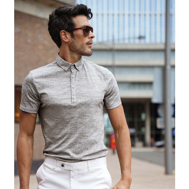 Blue Industry Button down polo | 2832.31-BROWN large