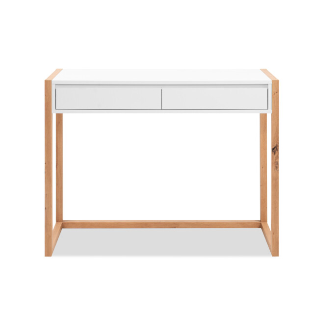 CaliCosy Console met 2 lades, decor wit en eiken, artisan l100 cm nova 3414980 large