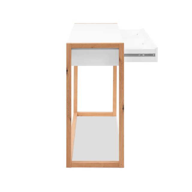 CaliCosy Console met 2 lades, decor wit en eiken, artisan l100 cm nova 3414980 large