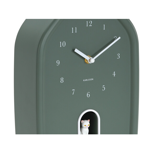 Karlsson wandklok modern kitty jungle Ø29,1cm 3259535 large