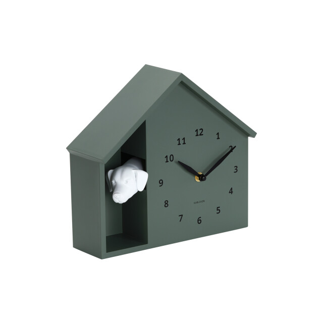 Karlsson wandklok peeking doggy jungle Ø24,9cm 3259471 large