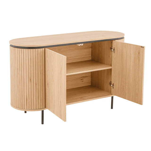CaliCosy Dressoir met 2 deuren en zijkanten met groef l120 cm 3202267 large