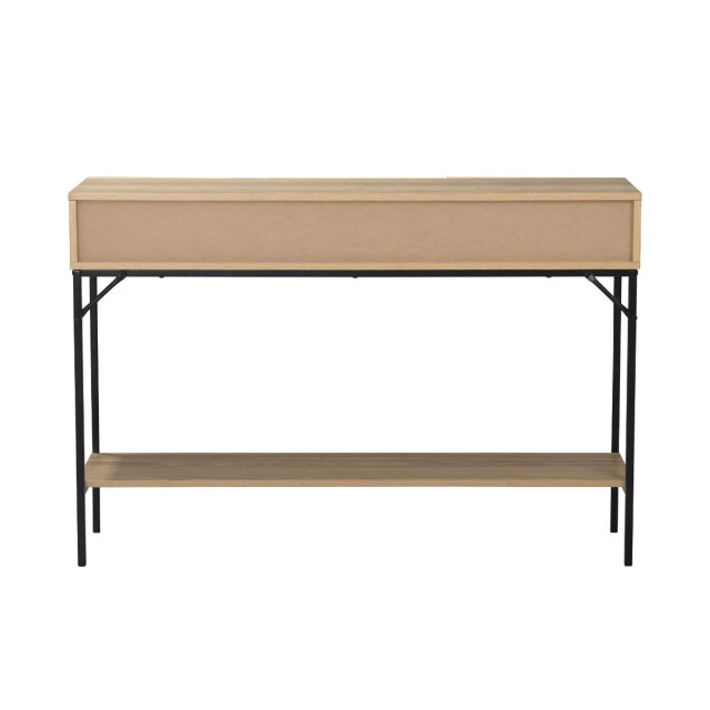 CaliCosy Console met 3 lades en 1 onderste plank, decor van hout en zwart metaal, l120 cm 3414981 large