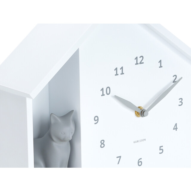 Karlsson wandklok siting cat - Ø24,9cm 3259480 large