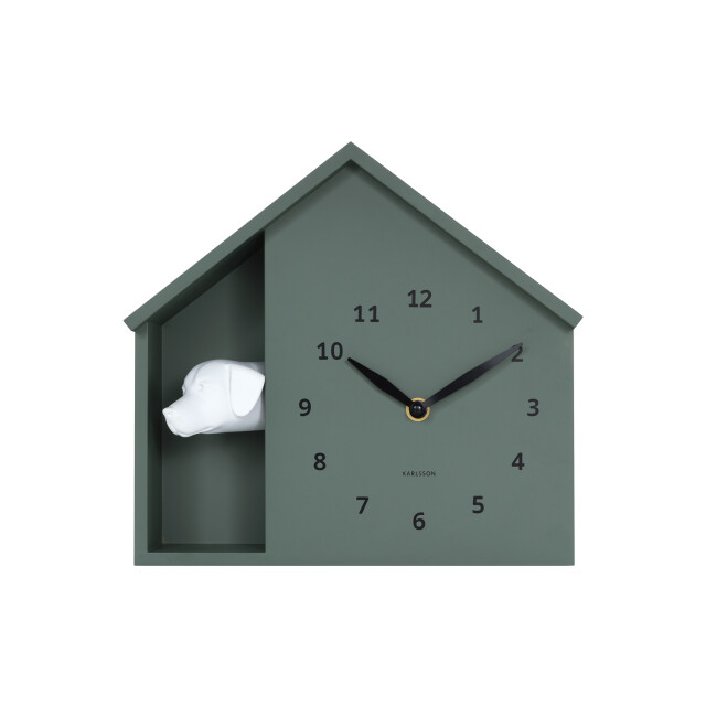 Karlsson wandklok peeking doggy jungle Ø24,9cm 3259471 large