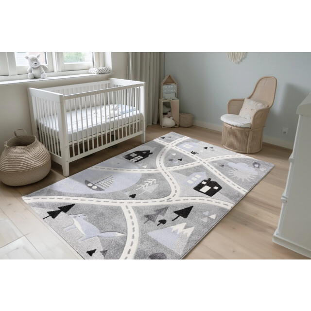 Muratap Kindervloerkleed happy verkeer – zacht vloerkleed – speelkleed voor kinderkamer 3413736 large