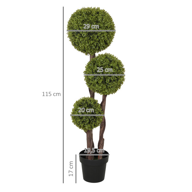 4goodz Kunstmatige buxus kunstplant realistisch uiterlijk ook buiten te gebruiken 3415046 large