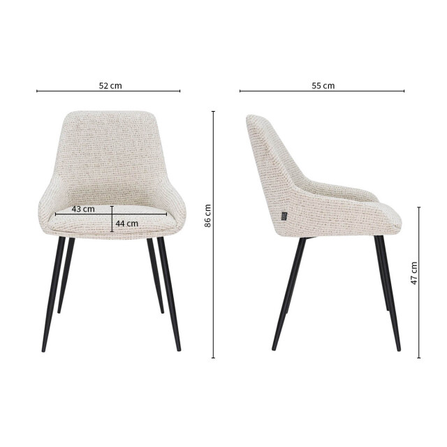 Kick Collection Kick eetkamerstoel niko - 3414477 large