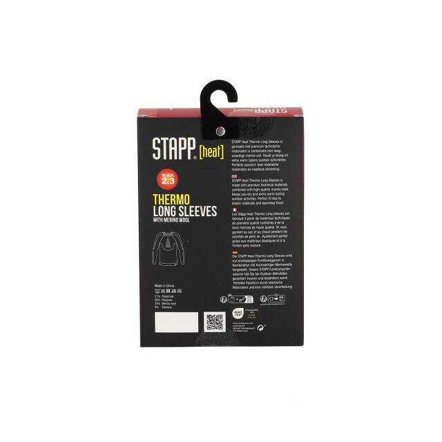 Stapp Heat thermoshirt heren lange mouw merino wol 703063002-6990 large
