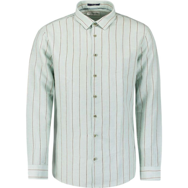 No Excess Shirt vertical stripes with linen ice 27430205-151 large
