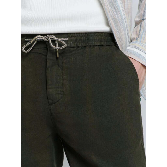 No Excess Pants with linen garment dyed motorblack 277140311-025 large