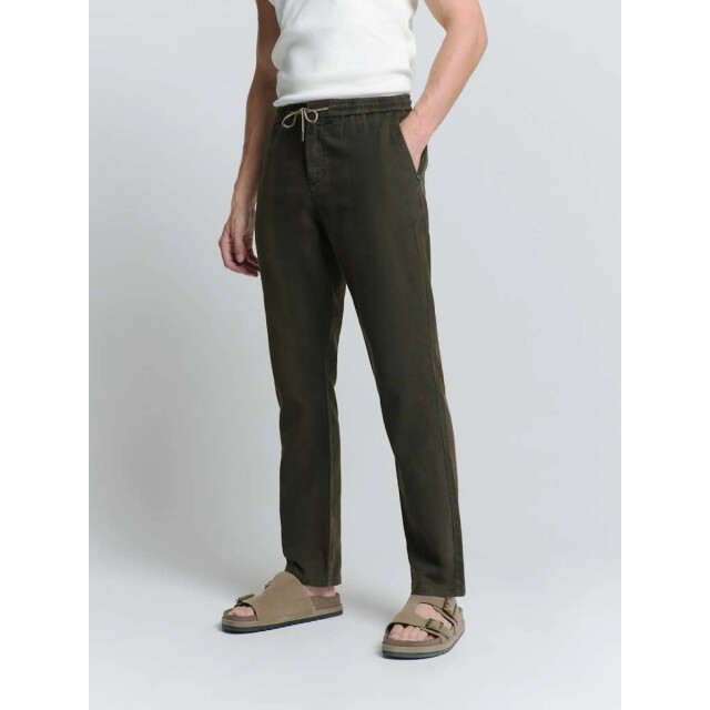 No Excess Pants with linen garment dyed motorblack 277140311-025 large