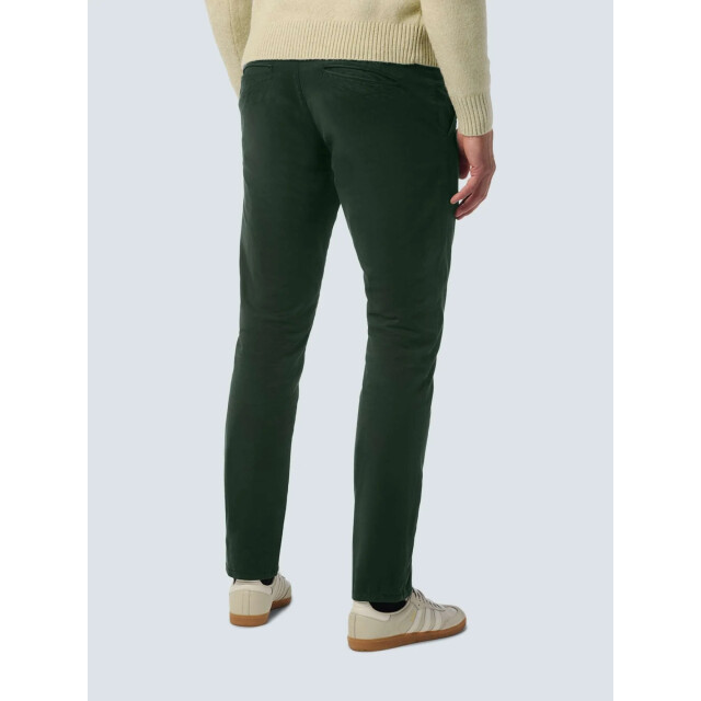 No Excess Pants stretch garment dyed dark moss 257110807SN-186 large