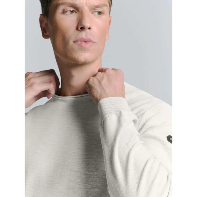 No Excess Pullover crewneck garment dyed + st chalk 27210101SN-017 large