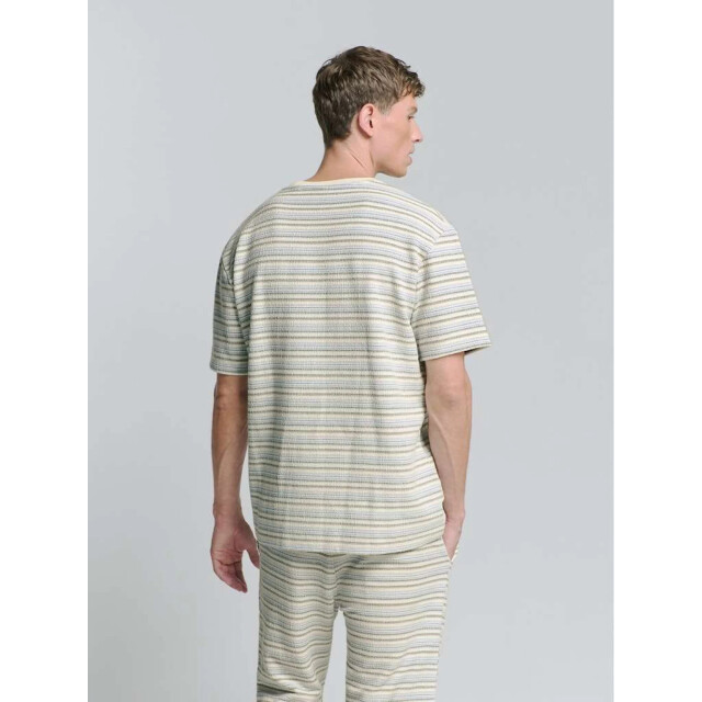 No Excess T-shirt crewneck multi coloured jac deep blue 27360378-096 large