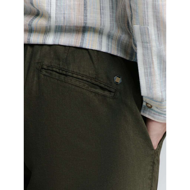 No Excess Pants with linen garment dyed motorblack 277140311-025 large