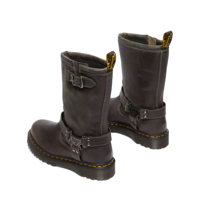 Dr. Martens Dr. martens anistone hi charcoal grey biker boots dames 31901057 large