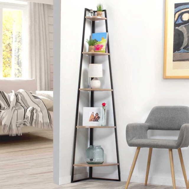 CaliCosy Hoekplank 5 niveaus houtdecor h180 cm colorado 3416454 large