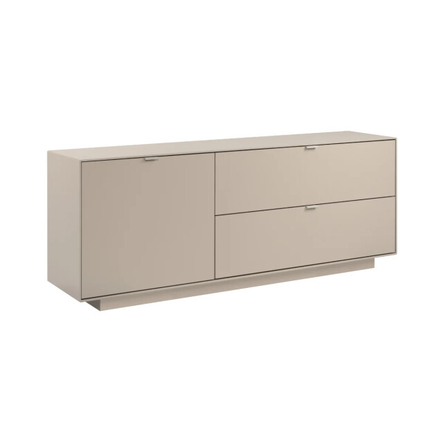 CaliCosy Tv-meubel met 1 deur, 2 opklapbare kleppen in zanddecor l160 cm vika 3416555 large