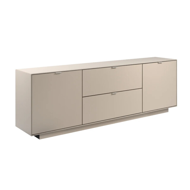 CaliCosy Tv-meubel met 2 deuren, 2 opklapbare kleppen, decor zand l185 cm vika 3416556 large