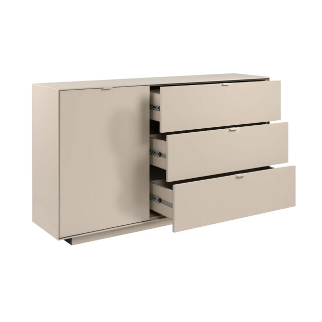 CaliCosy Dressoir met 1 deur, 3 grote lades in zanddecor l160 cm vika 3416554 large
