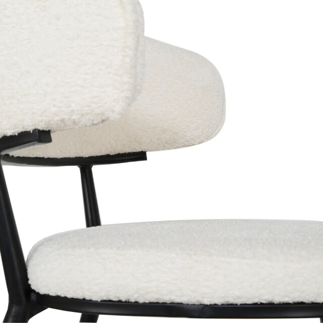 Multifurn Eetkamerstoel sander teddy crème - 80 cm x 57 cm x 59 cm lusje 3391326 large