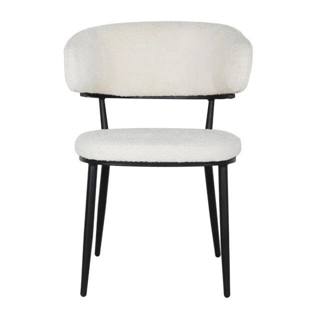 Multifurn Eetkamerstoel sander teddy crème - 80 cm x 57 cm x 59 cm lusje 3391326 large