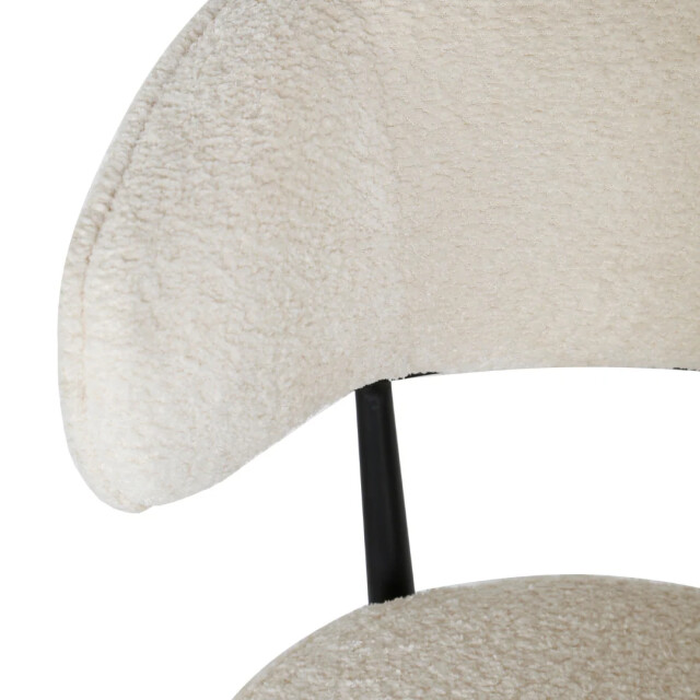 Multifurn Eetkamerstoel sander teddy crème - 80 cm x 57 cm x 59 cm lusje 3391326 large