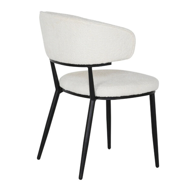 Multifurn Eetkamerstoel sander teddy crème - 80 cm x 57 cm x 59 cm lusje 3391326 large