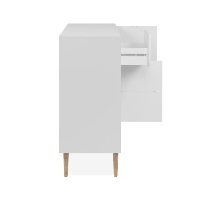 CaliCosy Dressoir met 4 deuren, 3 lades, decor wit en eik l115 cm klint 3416557 large