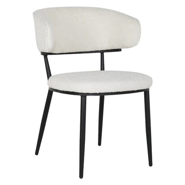 Multifurn Eetkamerstoel sander teddy crème - 80 cm x 57 cm x 59 cm lusje 3391326 large