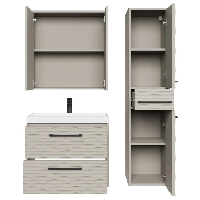 Badplaats Badkamermeubel set etna 60 cm - badmeubel met spiegel en 3416732 large