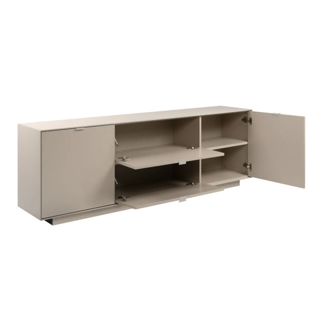 CaliCosy Tv-meubel met 2 deuren, 2 opklapbare kleppen, decor zand l185 cm vika 3416556 large