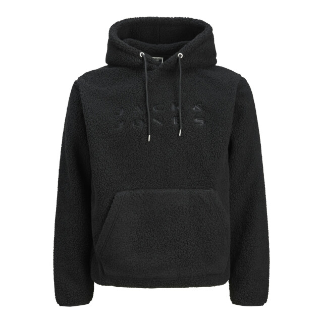 Jack & Jones Heren teddy hoodie jcoflare 12285678-Black JJ large