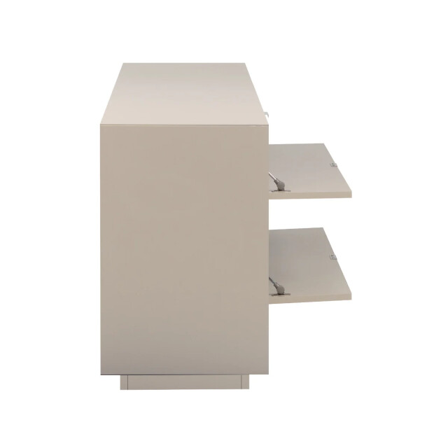 CaliCosy Tv-meubel met 2 deuren, 2 opklapbare kleppen, decor zand l185 cm vika 3416556 large