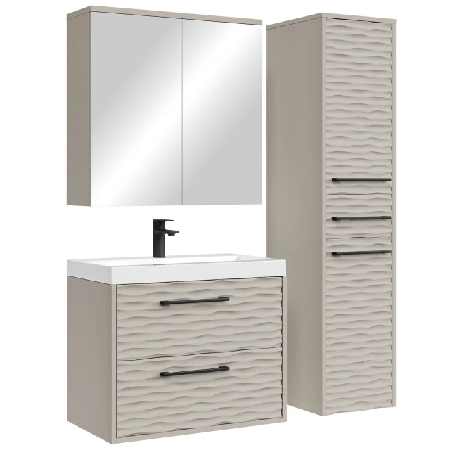 Badplaats Badkamermeubel set etna 60 cm - badmeubel met spiegel en 3416732 large