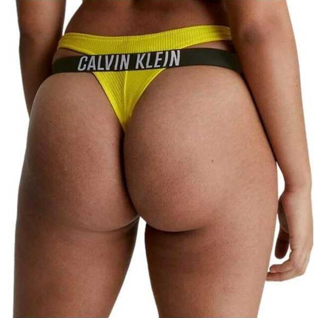 Calvin Klein Bikinibroekje met geribd detail voor dames UTNA488_yellow large