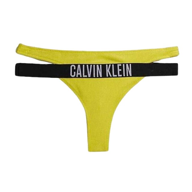Calvin Klein Bikinibroekje met geribd detail voor dames UTNA488_yellow large