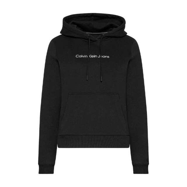 Calvin Klein Dames logo slim hoodie UTNA891_black large