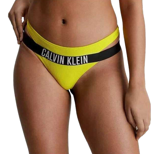 Calvin Klein Bikinibroekje met geribd detail voor dames UTNA488_yellow large